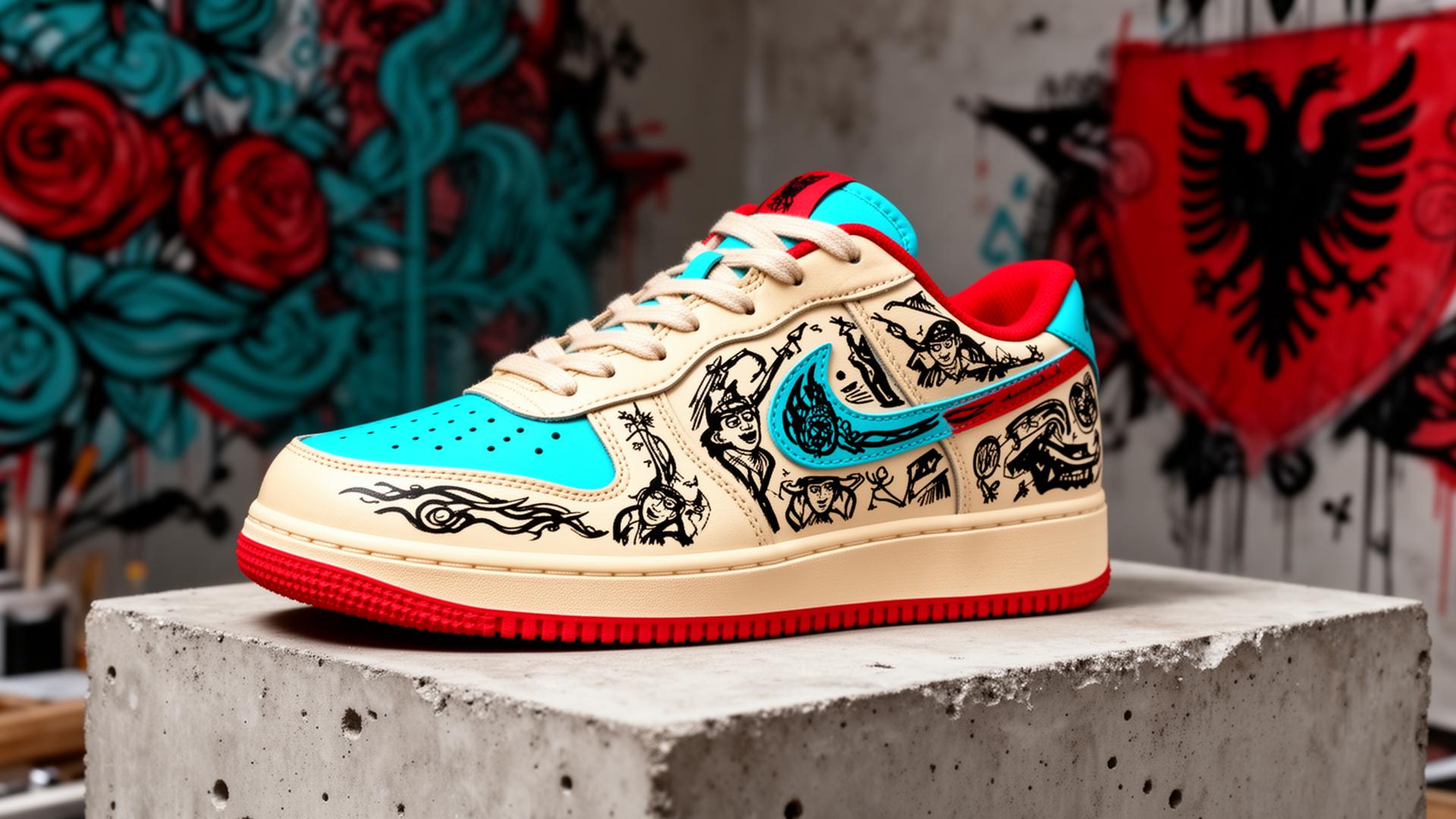 Custom base custom sneaker artwork